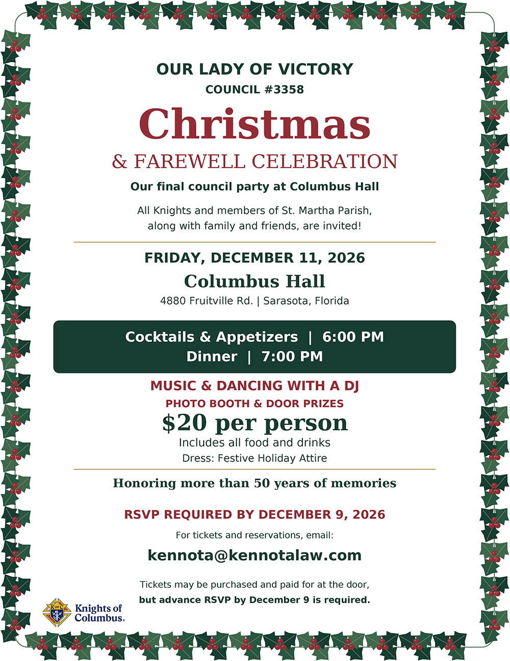 Christmas and Farewell Celebration